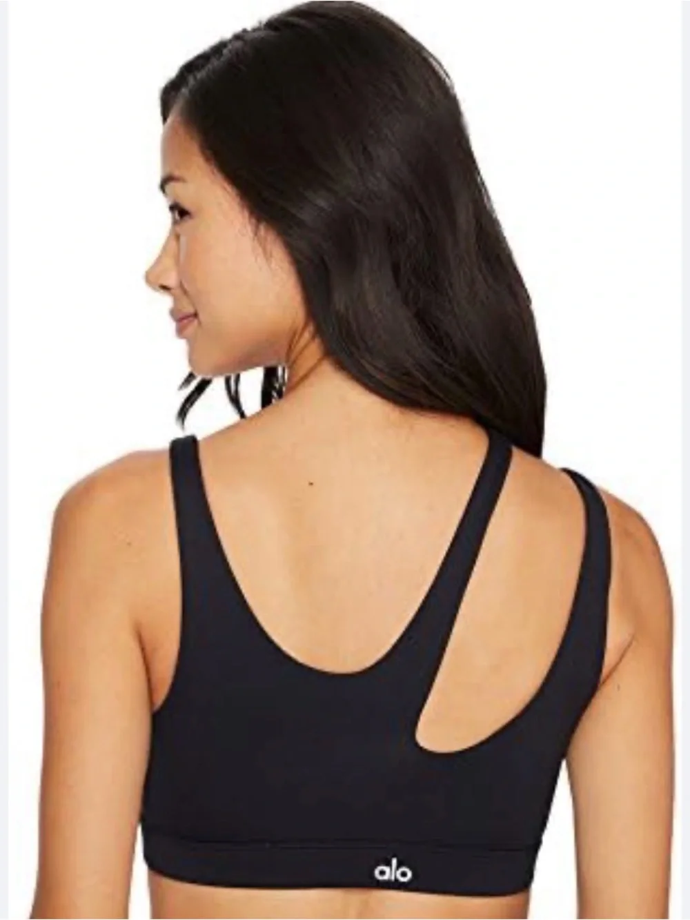 ALO Yoga Black Minimalist Scoop Sports Bra